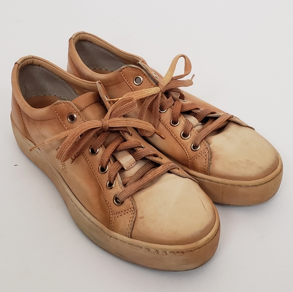 Del Borgo Leather Sneakers Womens Size EU 37 / US 7.5 - Picture 5 of 8